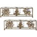 Heartland Antique Gold with Clear Holiday Candleholder