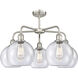 Athens 5 Light 26 inch Satin Nickel Chandelier Ceiling Light in Seedy