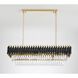 Canada LED 12 inch Black and Gold Chandelier Ceiling Light