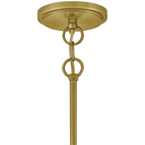 Clarke 4 Light 24.5 inch Lacquered Dark Brass Chandelier Ceiling Light in Lacquered Dark Brass with Off White