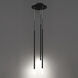 Viggo LED 12 inch Black Multi-Light Pendant Ceiling Light, dweLED