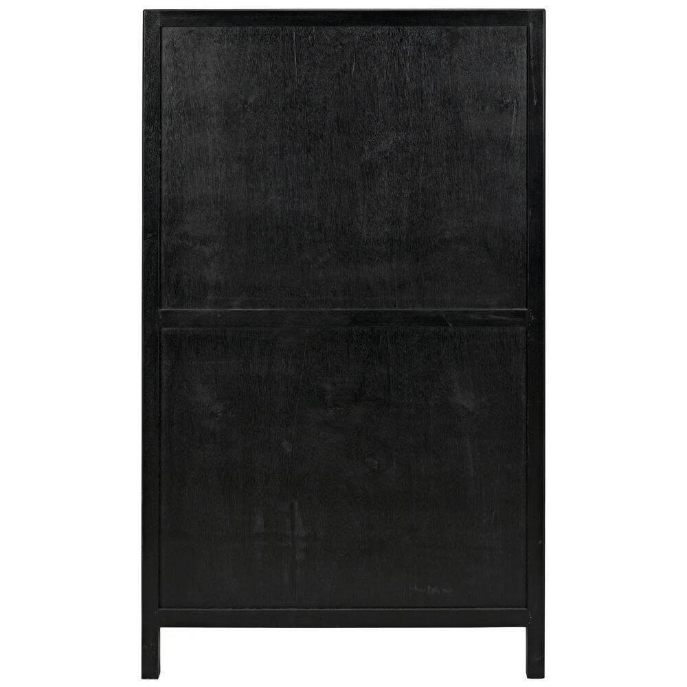 Hampton Hand Rubbed Black Dresser, Tall Boy