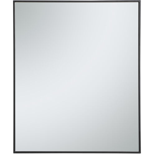 Monet 36 X 30 inch Black Wall Mirror