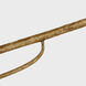 Chapman & Myers Amalfi LED 57 inch Milano Gold Linear Chandelier Ceiling Light