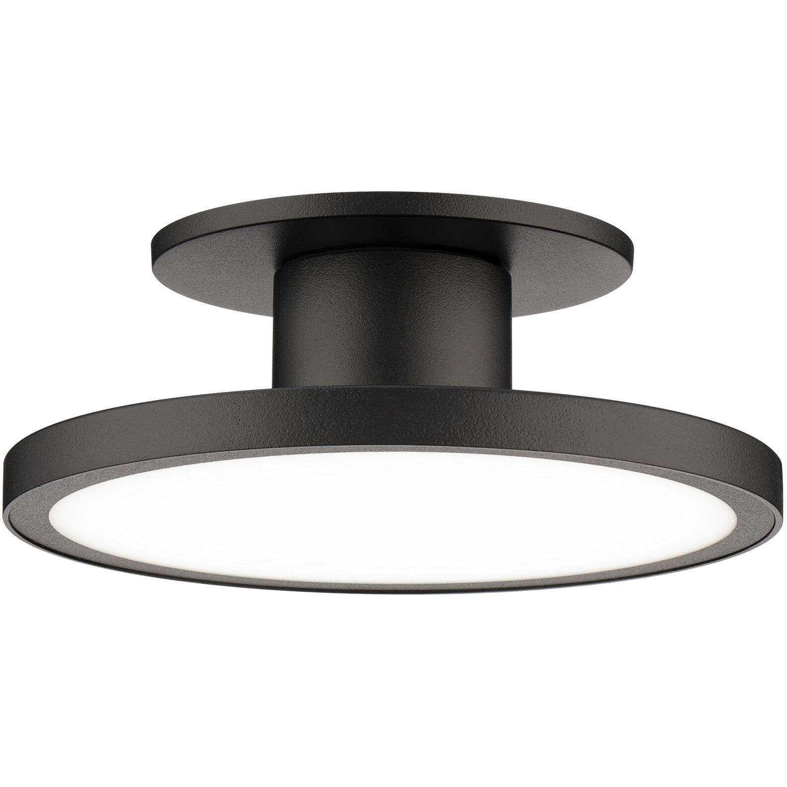 Twist-N-Lite LED 8 inch Black Semi-Flush Mount Ceiling Light, WAC Limited