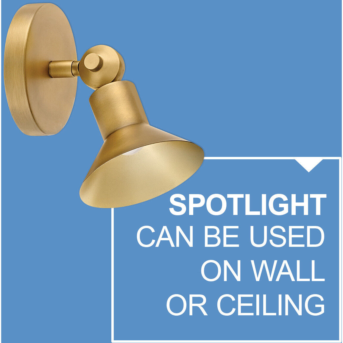 Dom 7 inch 9.00 watt Heritage Brass Adjustable Sconce Wall Light, Small