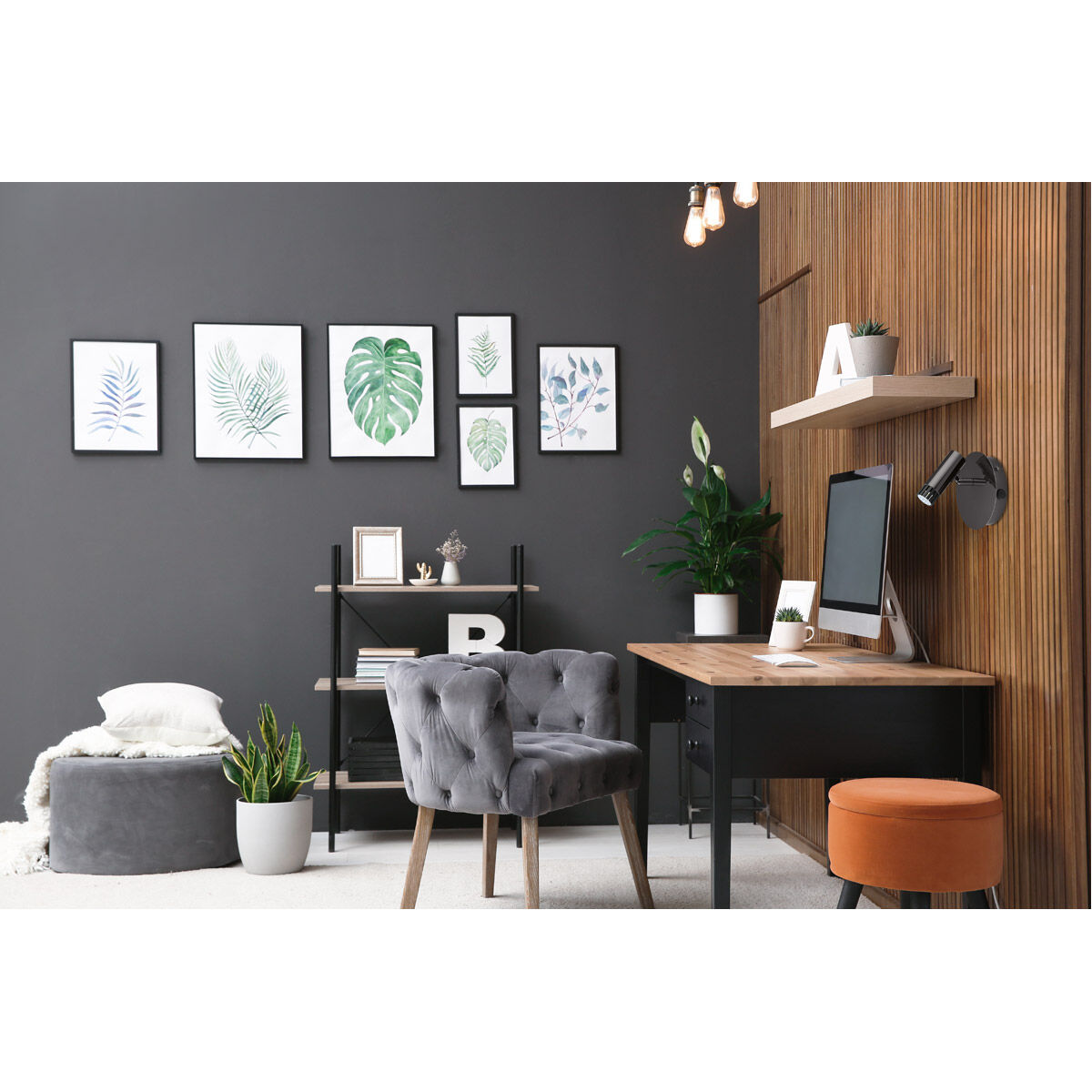 Lianello 1 Light 120 Black Chrome Wall Track Light Ceiling Light