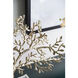 Anita Gold Finished Aluminum with White Marble Base Décor