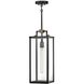 Catalina 1 Light 7.5 inch Black with Burnished Bronze Outdoor Hanging