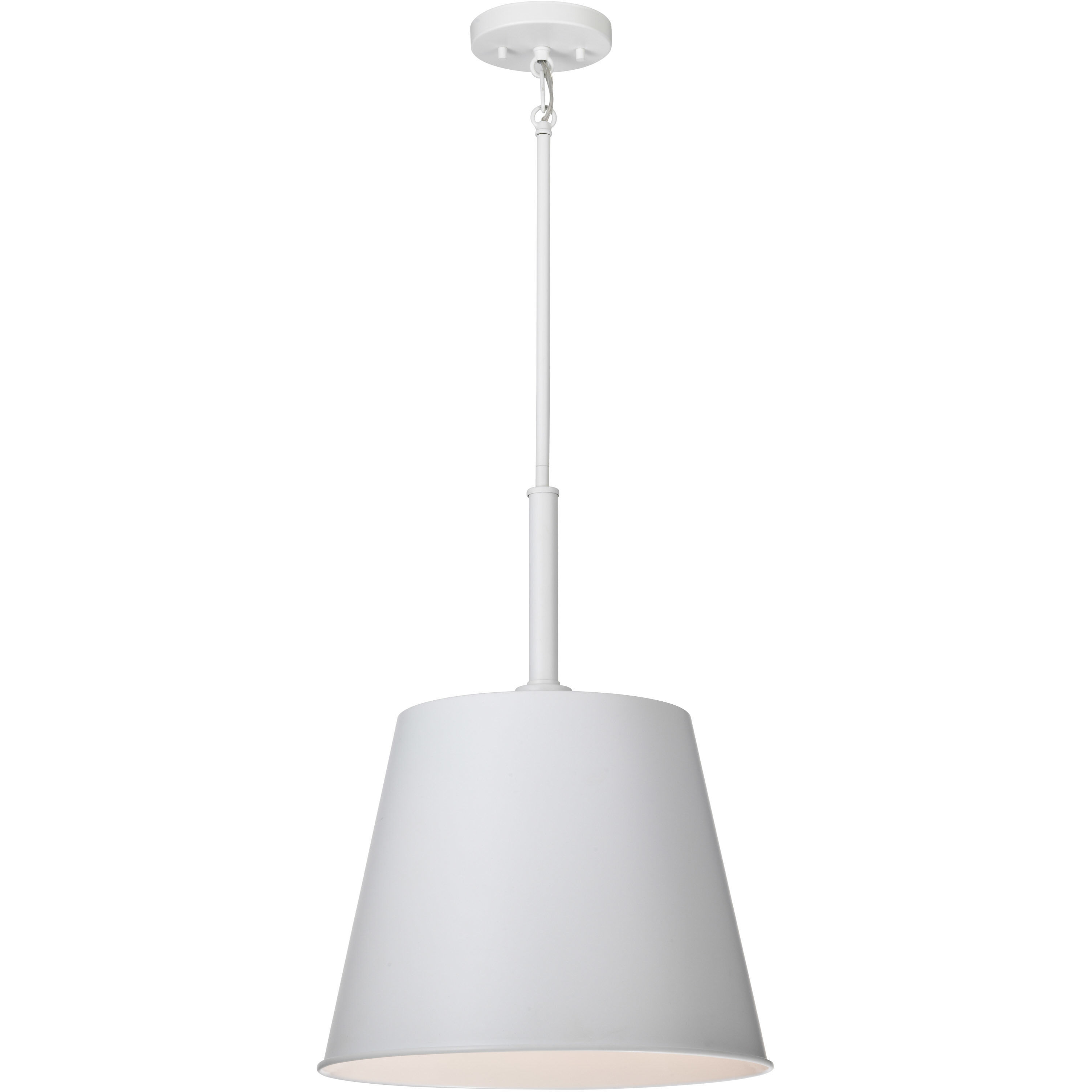 Alexis 1 Light 15 inch Matte White Pendant Ceiling Light