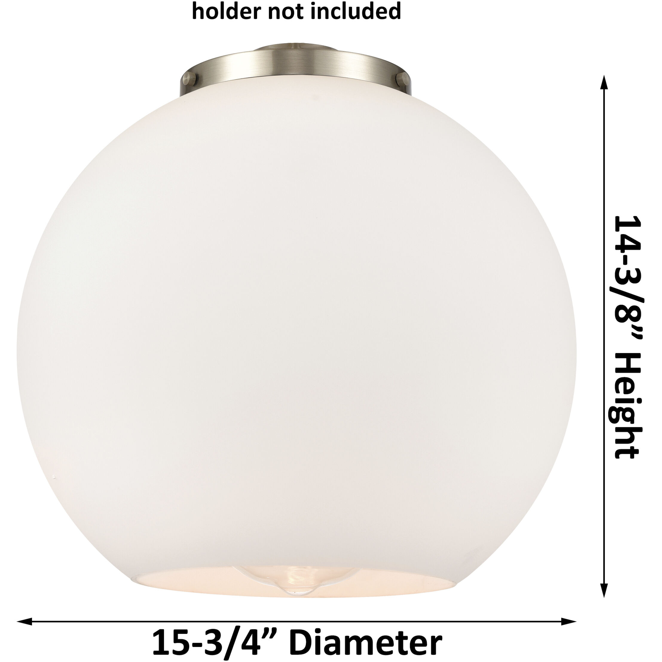 Ballston Athens 1 Light 15.75 inch Brushed Satin Nickel Pendant Ceiling Light in Incandescent, Seedy