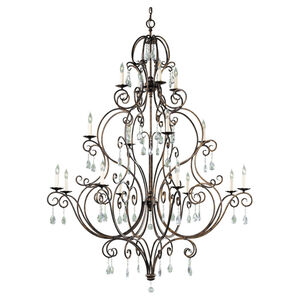 Chateau 16 Light 53.5 inch Mocha Bronze Chandelier Ceiling Light, Extra Large