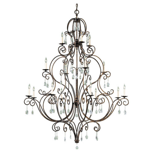 Chateau 16 Light 53.5 inch Mocha Bronze Chandelier Ceiling Light, Extra Large