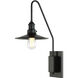 Matteo Lighting Bingrahm 1 Light 9 inch Black Wall Sconce Wall Light S01511BKBK - Open Box