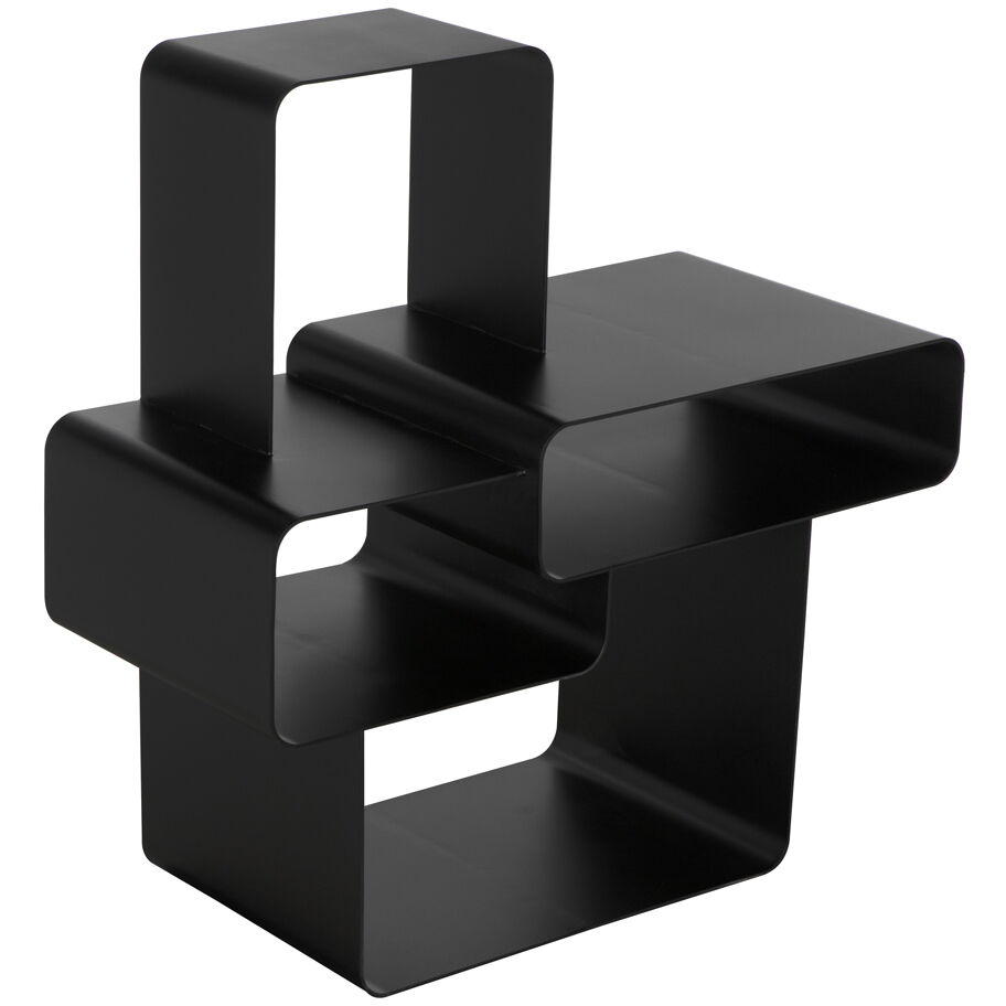 Latisia 39 X 38 X 18.5 inch Matte Black Shelf