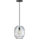 Sean Lavin Audra 1 Light 7.4 inch Nightshade Black Pendant Ceiling Light