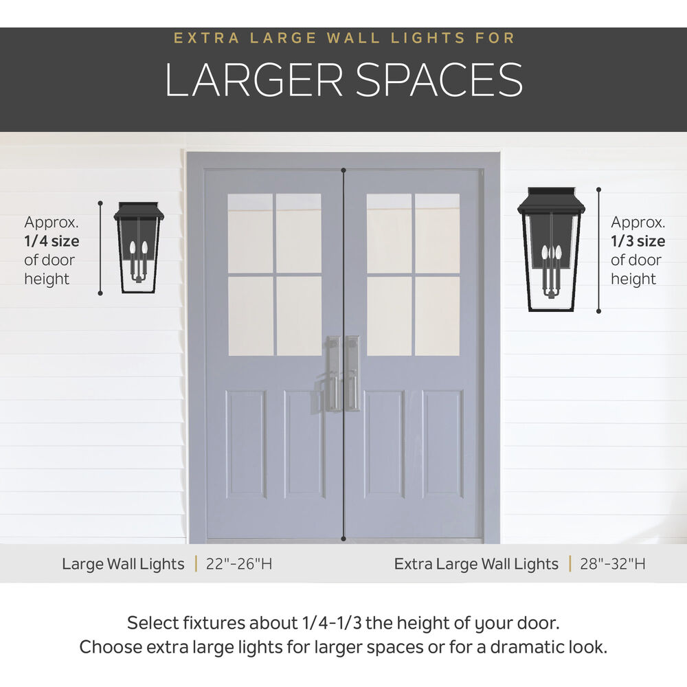 Forestdale 3 Light 31 inch Olde Bronze Outdoor Wall, X-Large