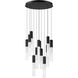 Reeds LED 20.75 inch Black Multi-Light Pendant Ceiling Light