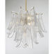 Regent 4 Light 17.75 inch Legacy Brass Chandelier Ceiling Light in Clear Crackled Glass