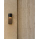 Cascata 20 inch Black/Aged Copper Outdoor Wall Sconce