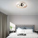 Venlo 4 Light 22 inch Bronze with Antique Brass Accents Semi Flush Ceiling Light 