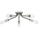 Latitude 5 Light 28 inch Earth Black Flush Mount Ceiling Light