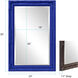 Queen Ann 33 X 25 inch Glossy Royal Blue Wall Mirror