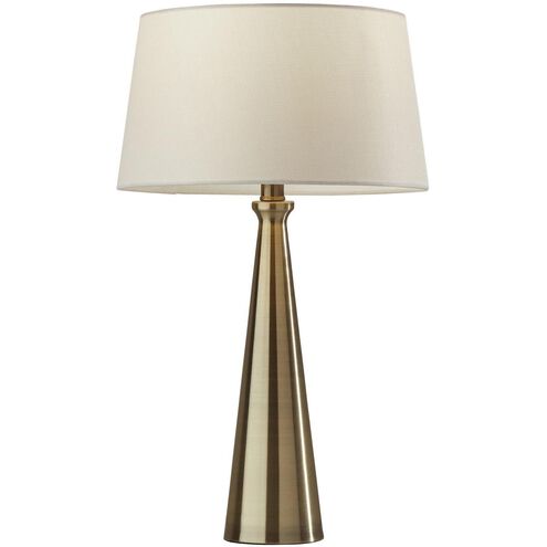Lucy 22 inch 100 watt Antique Brass Table Lamps Portable Light, 2 Pack, Simplee Adesso