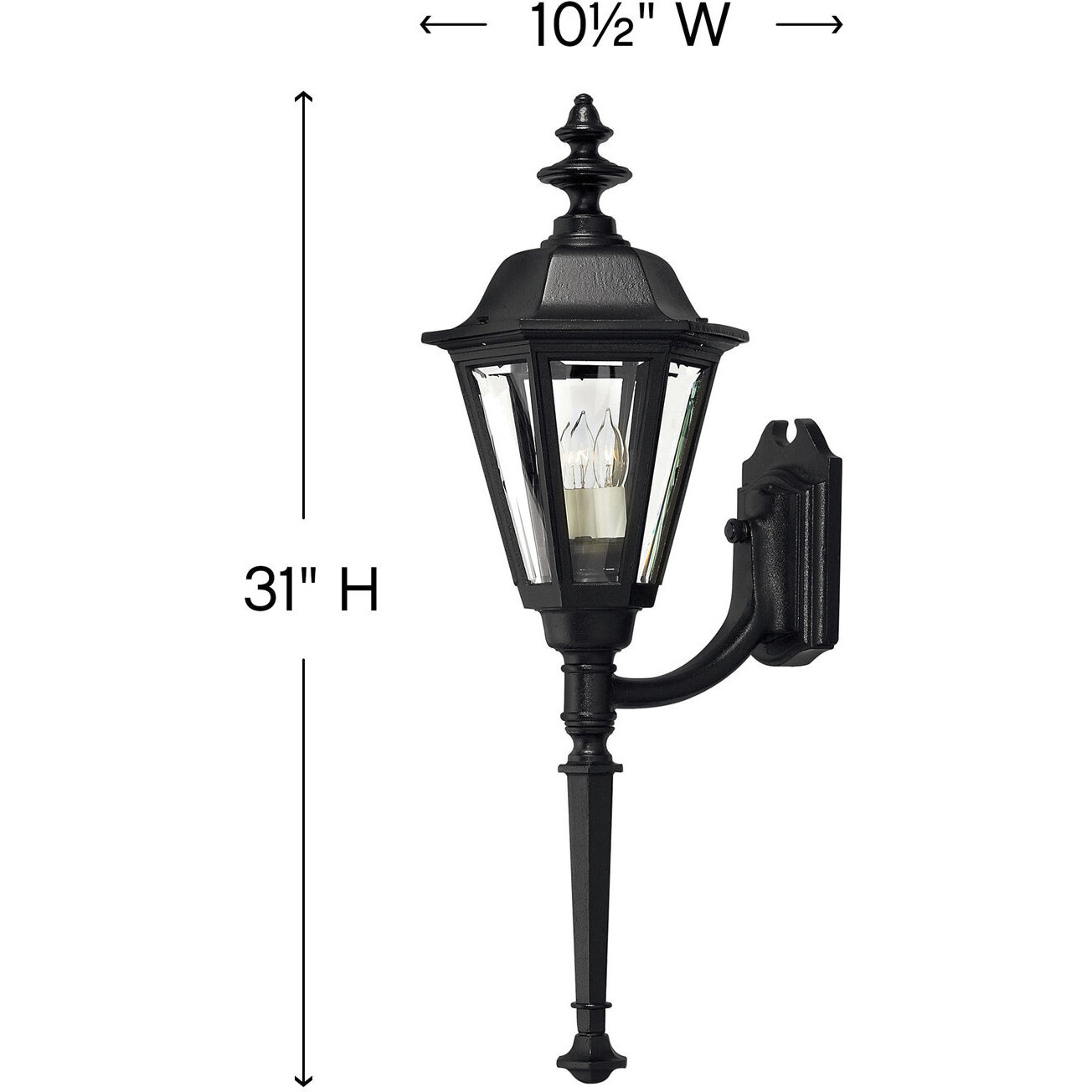 Estate Series Manor House Outdoor Wall Mount Lantern, Medium