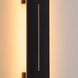 Torre 24.13 inch Sand Black Outdoor Wall Sconce