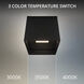 Downtown LED 3.5 inch Black Outdoor Flush Mount in 3000K, dweLED