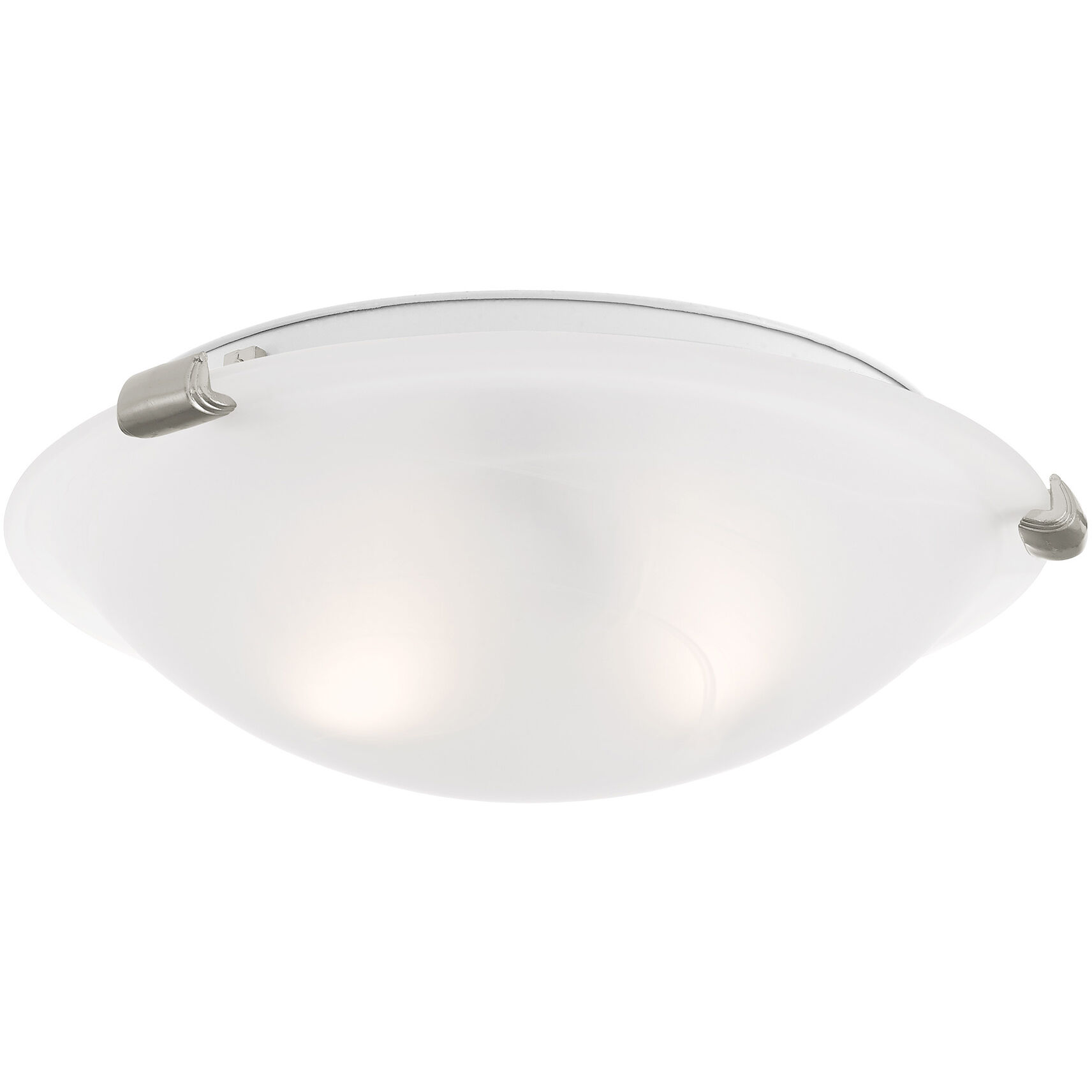 Oasis 2 Light 12 inch Brushed Nickel Semi-Flush Mount Ceiling Light