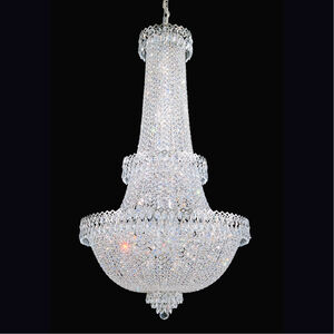 Camelot 41 Light Polished Silver Chandelier Ceiling Light in Optic
