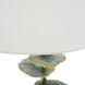 Agate 29.5 inch 40 watt Green and White Table Lamp Portable Light in Green/White