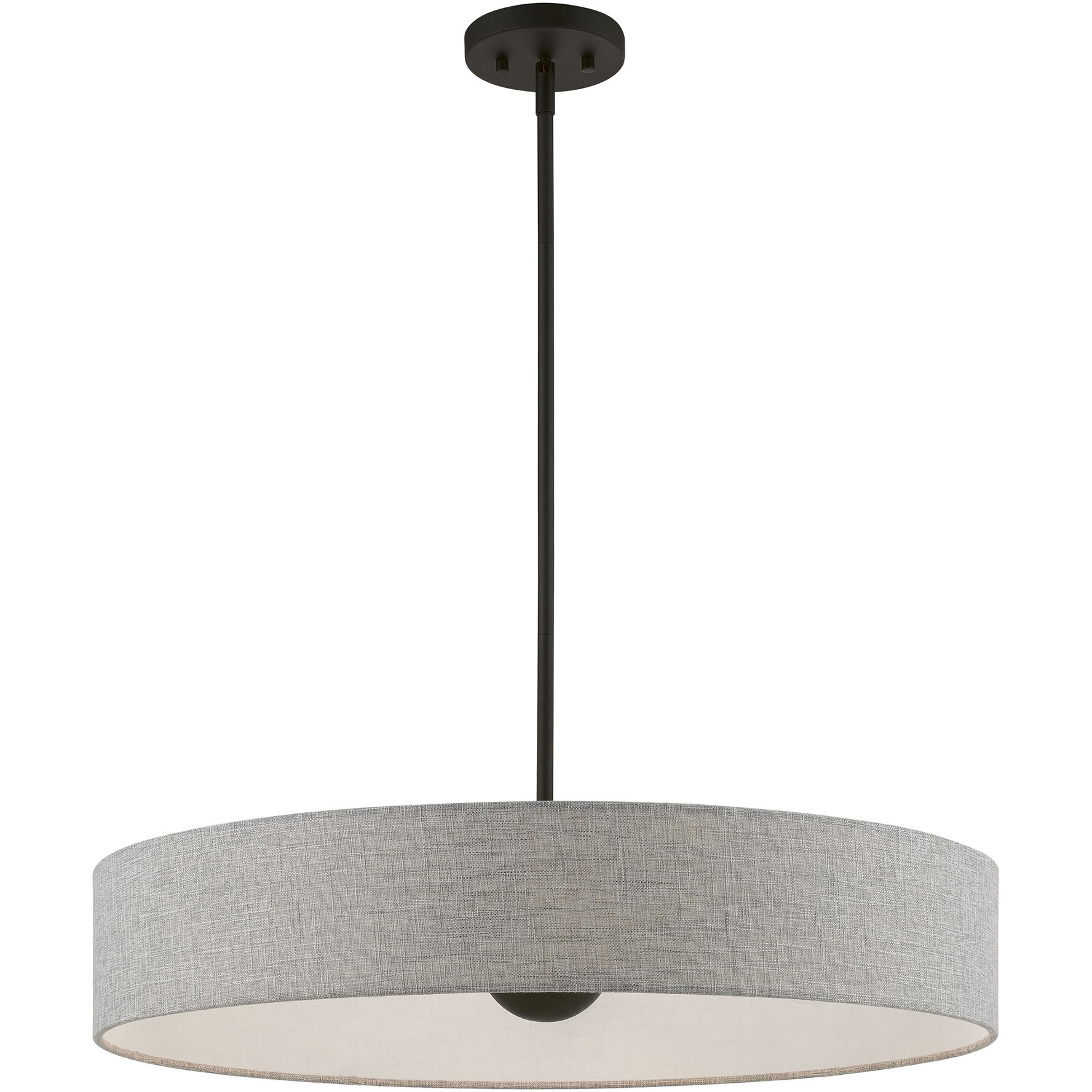 Elmhurst 5 Light 26 inch Black Pendant Ceiling Light, Large