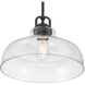 Clarien 1 Light 14 inch Matte Black Pendant Ceiling Light
