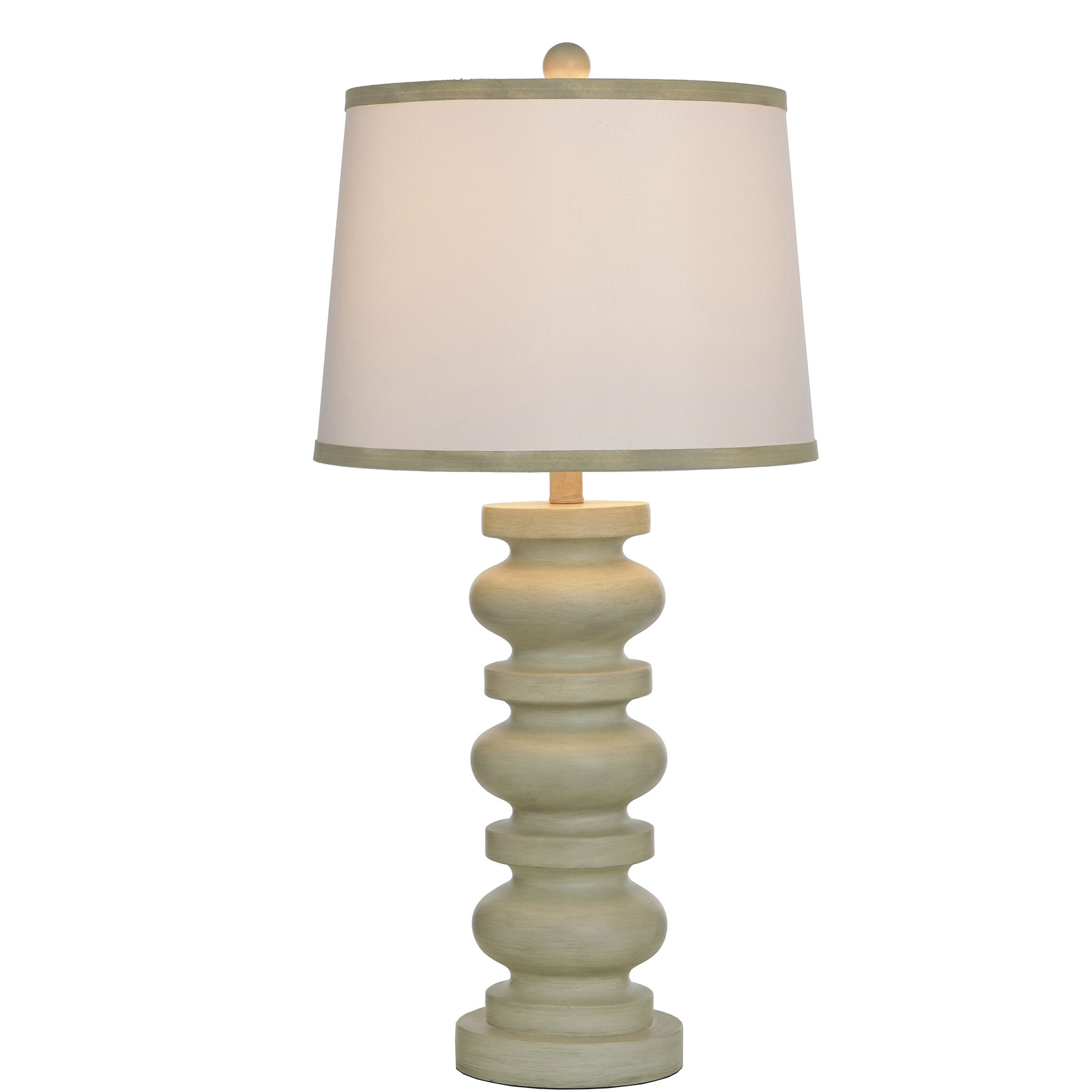 Abbott 30.5 inch 100 watt Pettye Ivory and White Table Lamp Portable Light