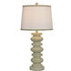 Abbott 30.5 inch 100 watt Pettye Ivory and White Table Lamp Portable Light