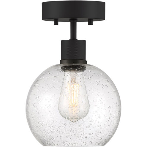 Port Nine LED 8 inch Matte Black Semi-Flush Ceiling Light