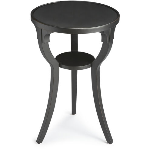Masterpiece Dalton 24 X 16 inch Black Licorice Accent Table, Round