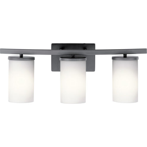Crosby 3 Light 23 inch Black Wall Mt Bath 3 Arm Wall Light