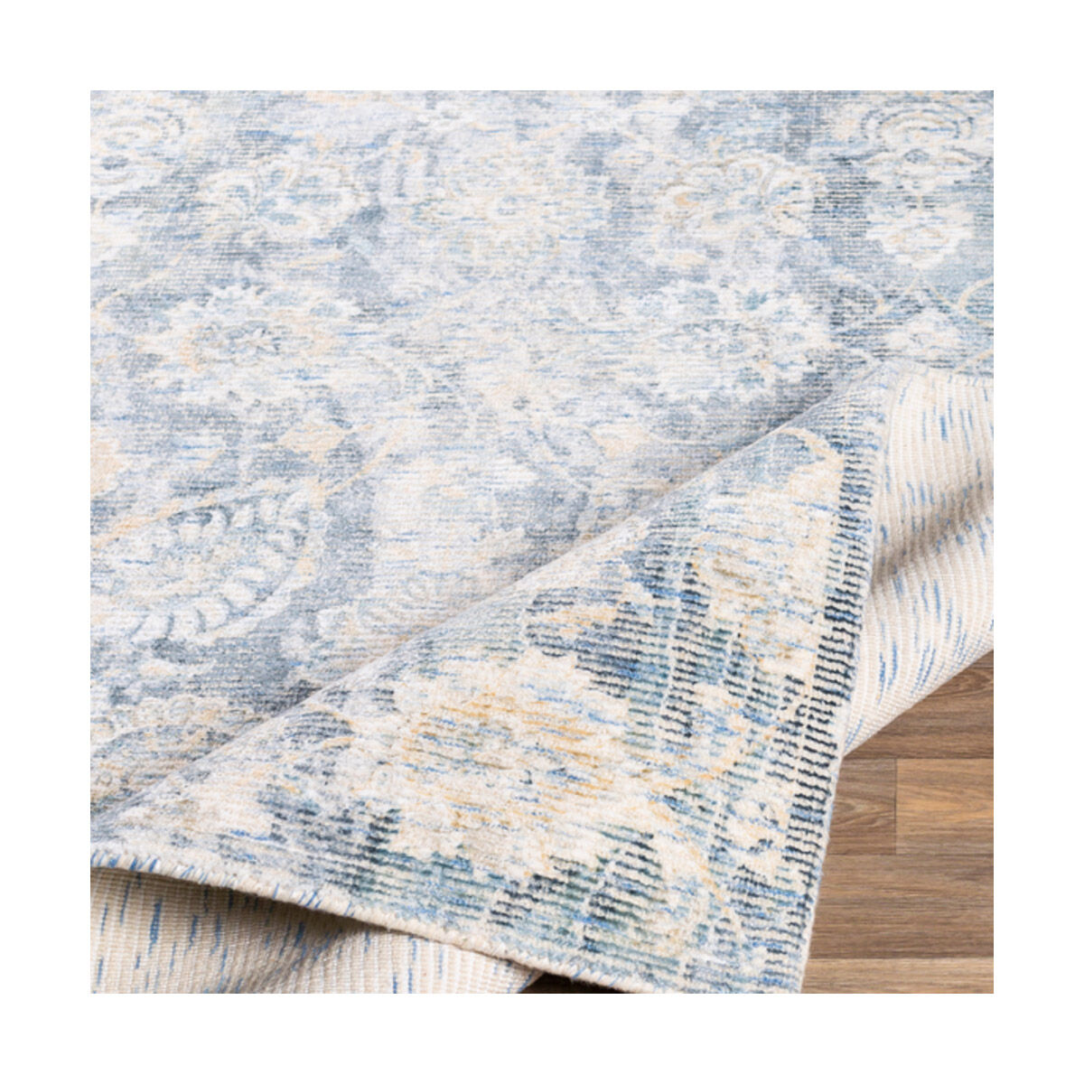 Wilson 90 X 60 inch Denim Rug in 5 x 8, Rectangle