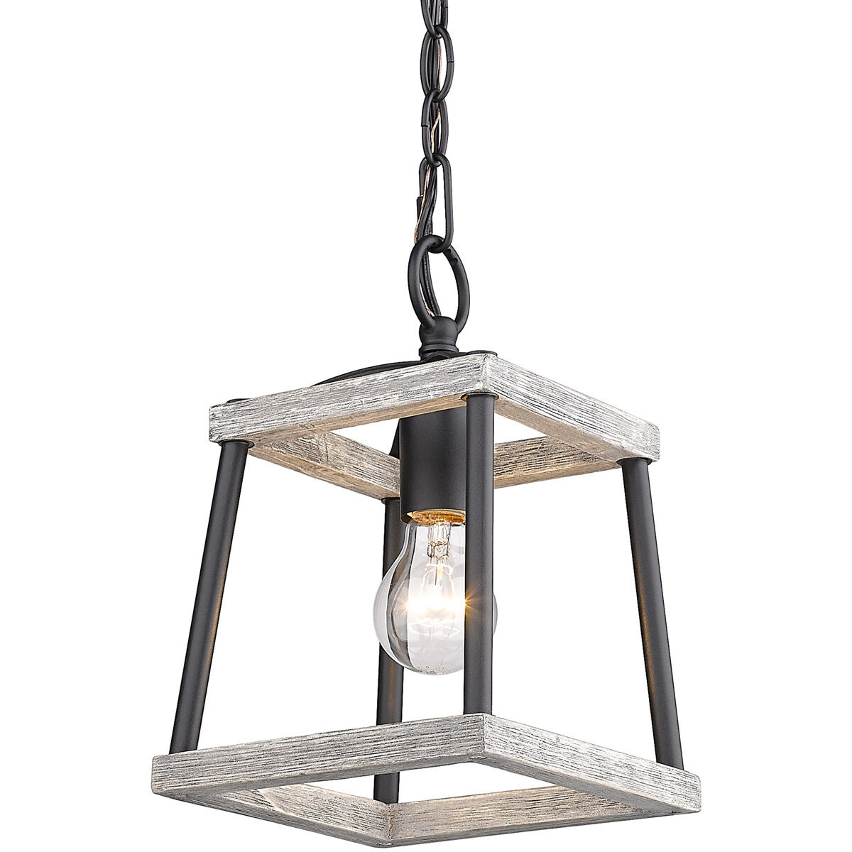 Pendant light with wood accent deals