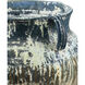 Agrigento Antique White/Blue Drip Outdoor Planter
