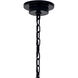 Carrick 6 Light Black Chandelier Ceiling Light, 1 Tier Small