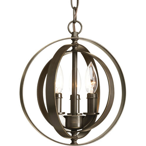 Buster 3 Light 10 inch Antique Bronze Pendant Ceiling Light