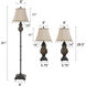 Signature 61 inch 60 watt Toffee Table Lamp Portable Light