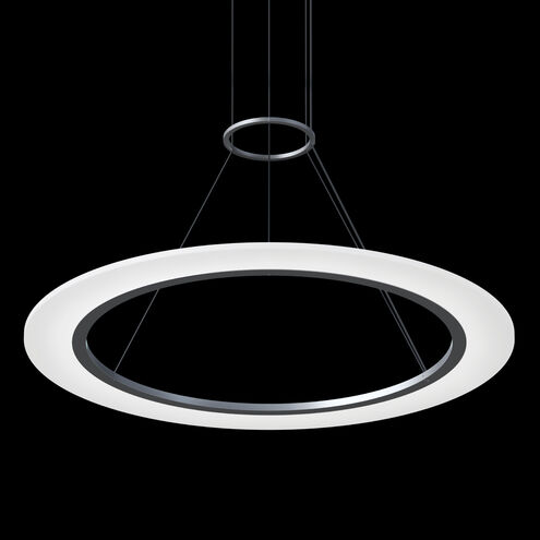 Arctic Rings LED 31 inch Bright Satin Aluminum Ring Pendant Ceiling Light