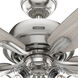 Dondra 60 inch Brushed Nickel with Light Gray Oak Blades Ceiling Fan