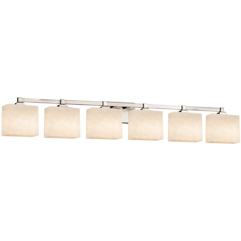 Clouds LED 50.5 inch Brushed Nickel Vanity Light Wall Light in 4200 Lm LED, Rectangle